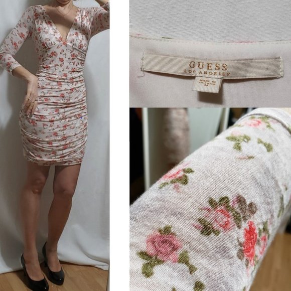 Guess - Ruched Mini Dress - M - Picture 2 of 2